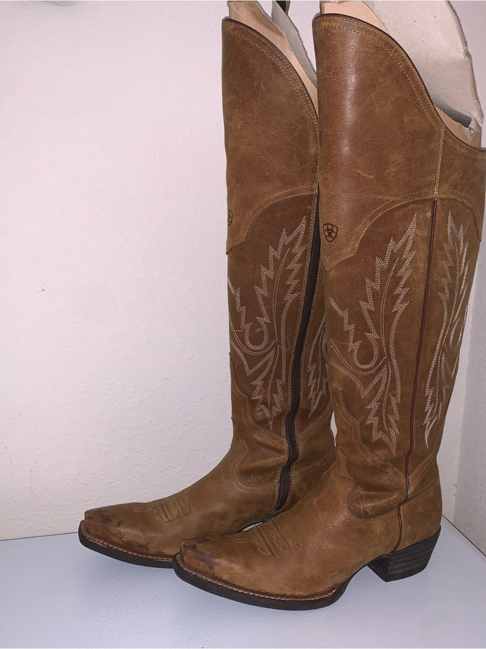 Women's Ariat Murrieta Knee-High Leather Cowboy Boots (7)